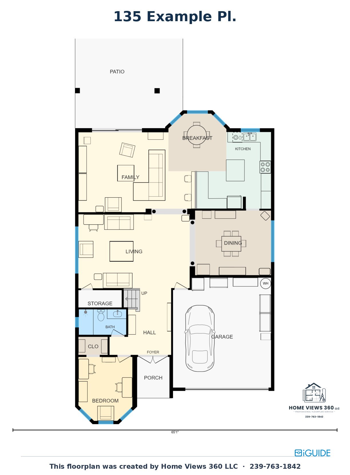 Two-story home first floor